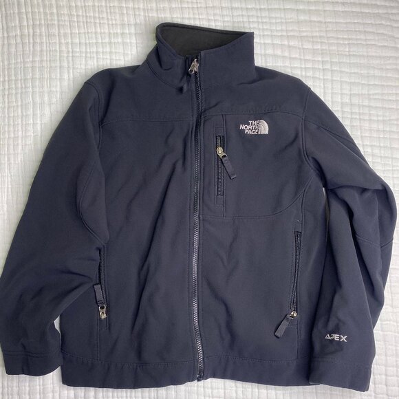 Boy or Girl North Face TNF Apex Jacket Coat Black M 10/12 - Picture 1 of 6